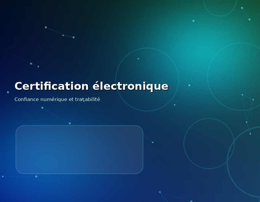 Certification électronique